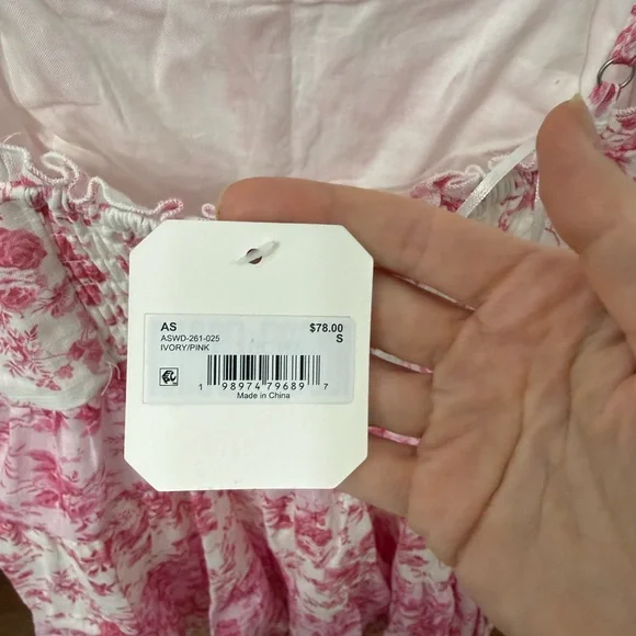 Altar'd State Pink Floral Ruffle-Strap Mini Dress - Picture 6 of 7